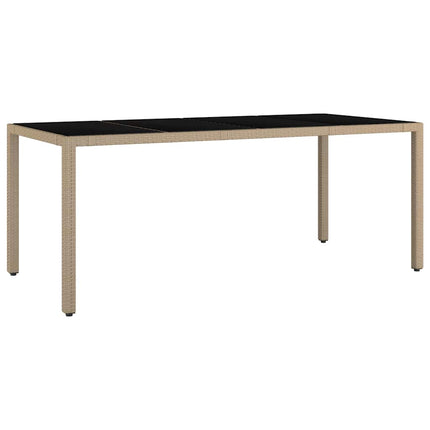 Have Spisebordssæt 7 pcs Beige polyrattan