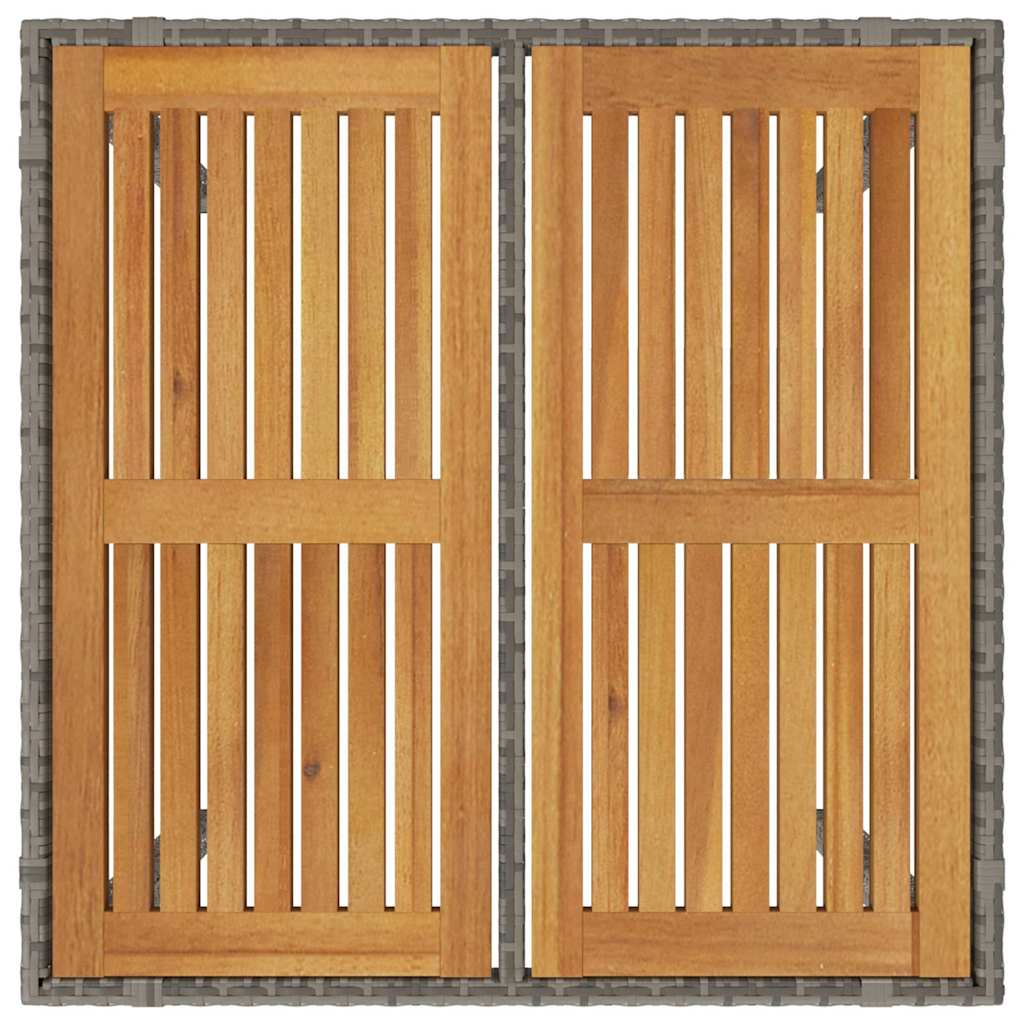 Have Spisebordssæt 3 pcs Grå polyrattan