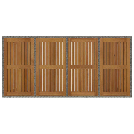 Have Spisebordssæt 9 pcs Grå polyrattan