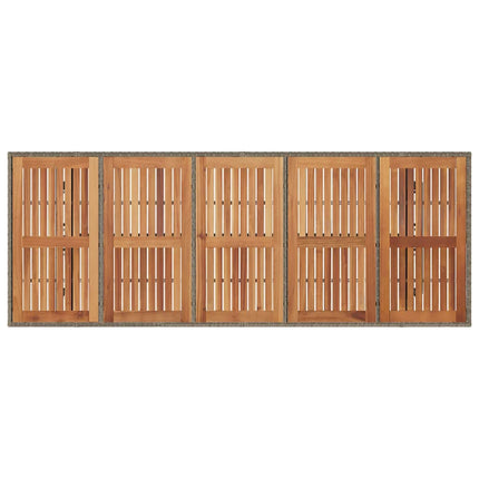 Have Spisebordssæt 11 pcs Grå polyrattan