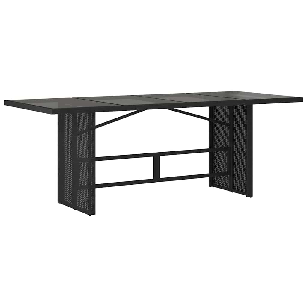 Have Spisebordssæt 7 pcs Sort polyrattan