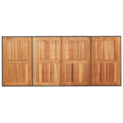 Have Spisebordssæt 7 pcs Sort polyrattan