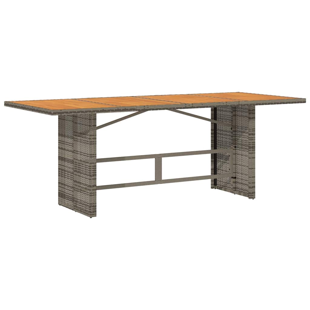 Have Spisebordssæt 7 pcs Grå polyrattan