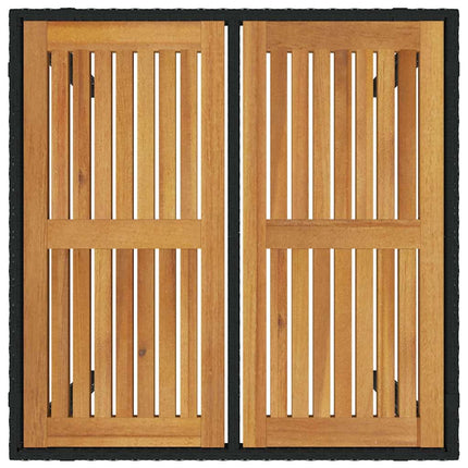 Have Spisebordssæt 5 pcs Sort og Brunt polyrattan