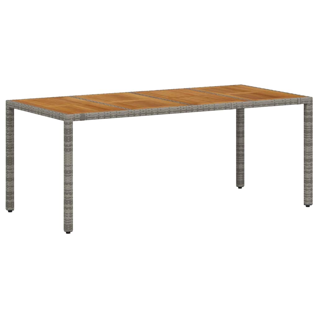 Have Spisebordssæt 7 pcs Grå og Brun polyrattan