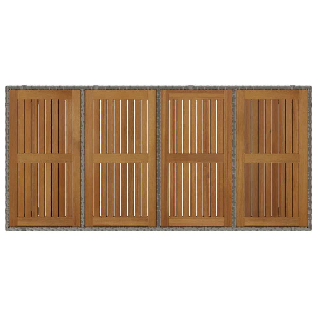 Have Spisebordssæt 7 pcs Grå og Brun polyrattan