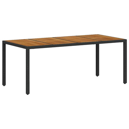 Have Spisebordssæt 9 pcs Sort og Brunt polyrattan
