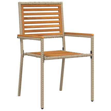 Have Spisebordssæt 9 stk. Beige og Brun polyrattan