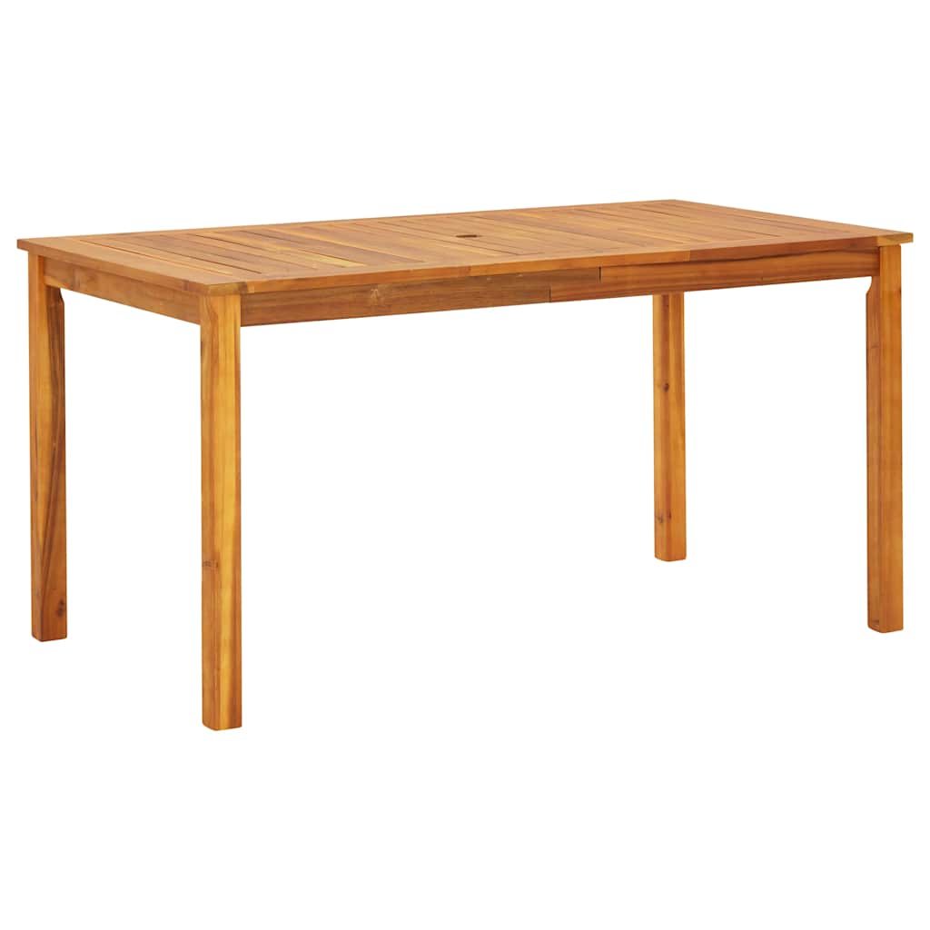 Have Spisebordssæt 5 pcs Beige Massivt Akacietræ