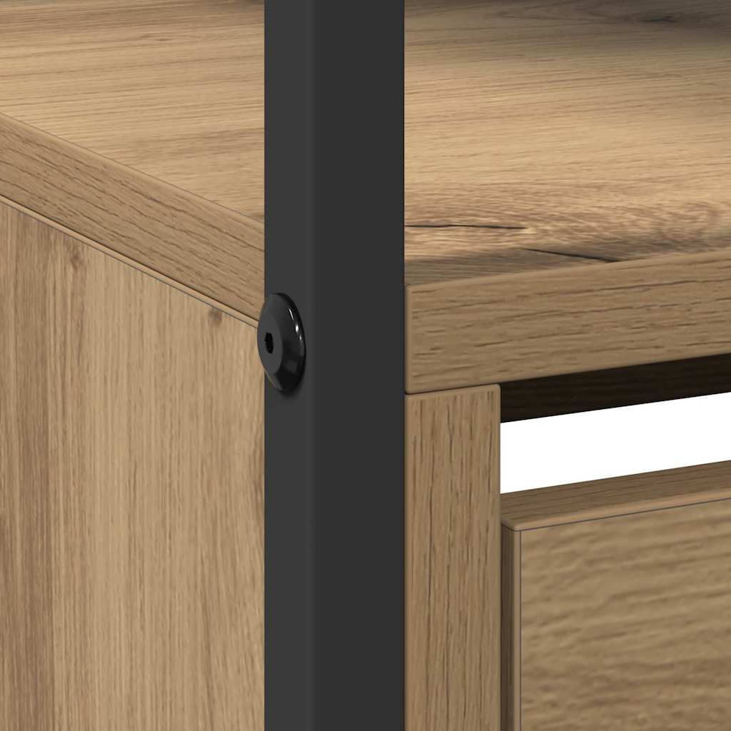 Skoskab med dør artisan eg 100 x 34 x 112 cm Konstrueret træ