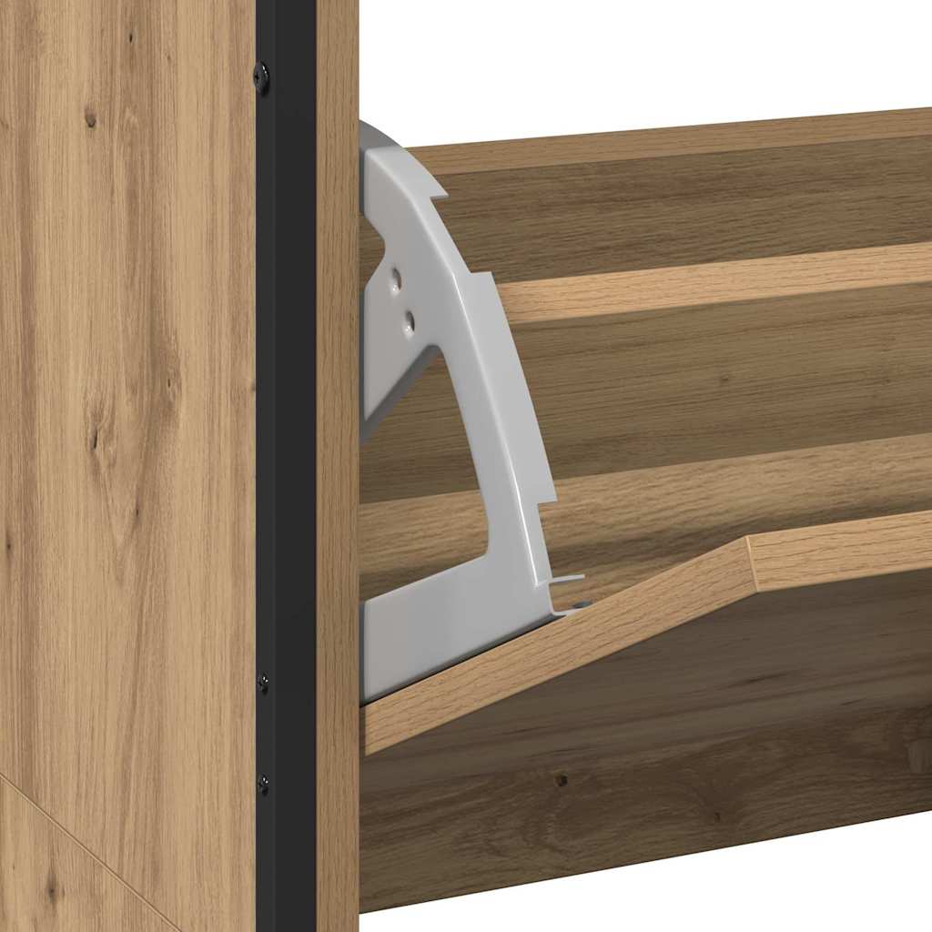 Skoskab med dør artisan eg 100 x 34 x 112 cm Konstrueret træ