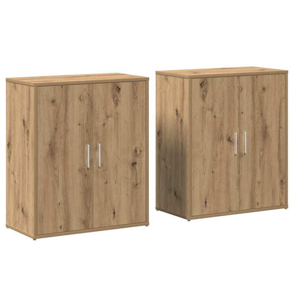 Sideboard 2 stk. Artisan Egetræ 60 x 31 x 70 cm Konstrueret træ