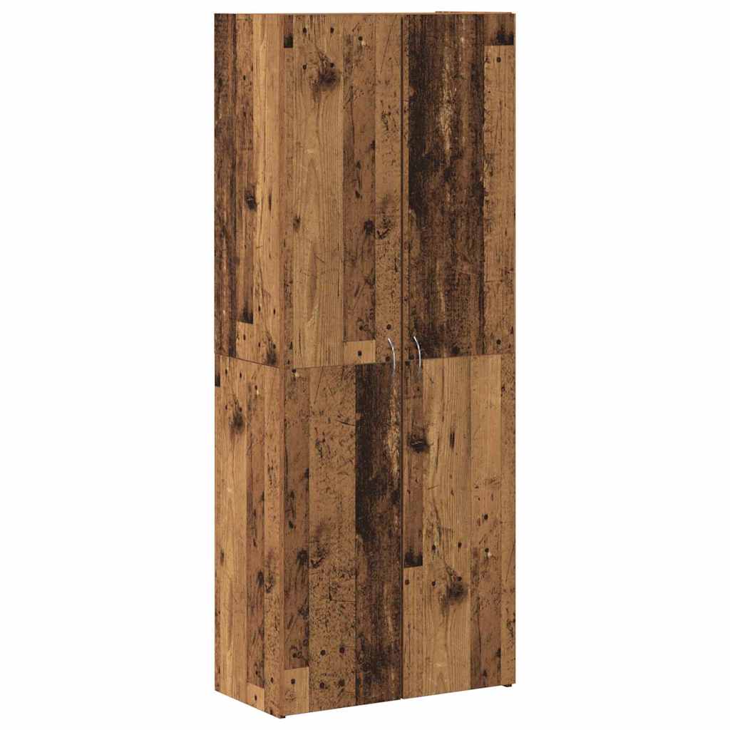 Kontorskab Gammelt træ 60 x 32 x 152,5 cm Konstrueret træ