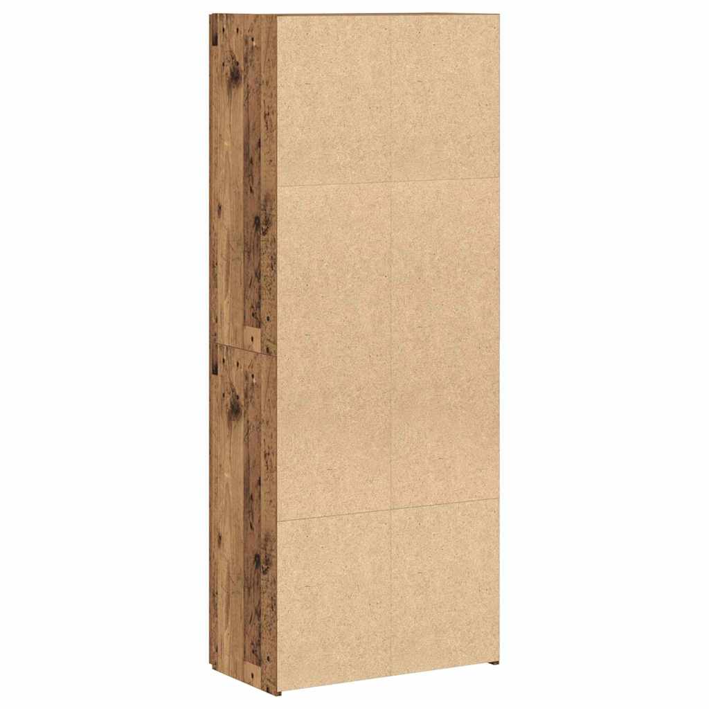 Kontorskab Gammelt træ 60 x 32 x 152,5 cm Konstrueret træ