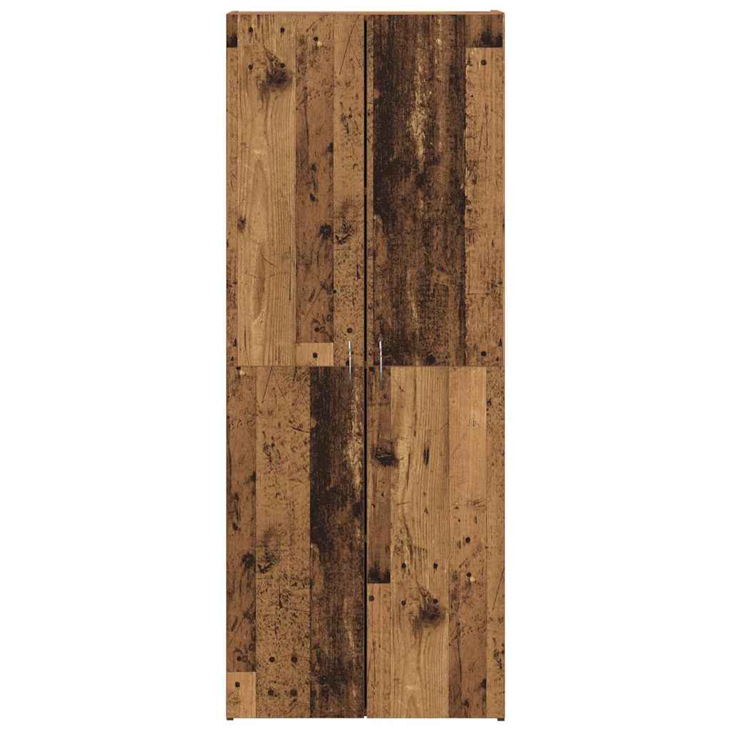 Kontorskab Gammelt træ 60 x 32 x 152,5 cm Konstrueret træ