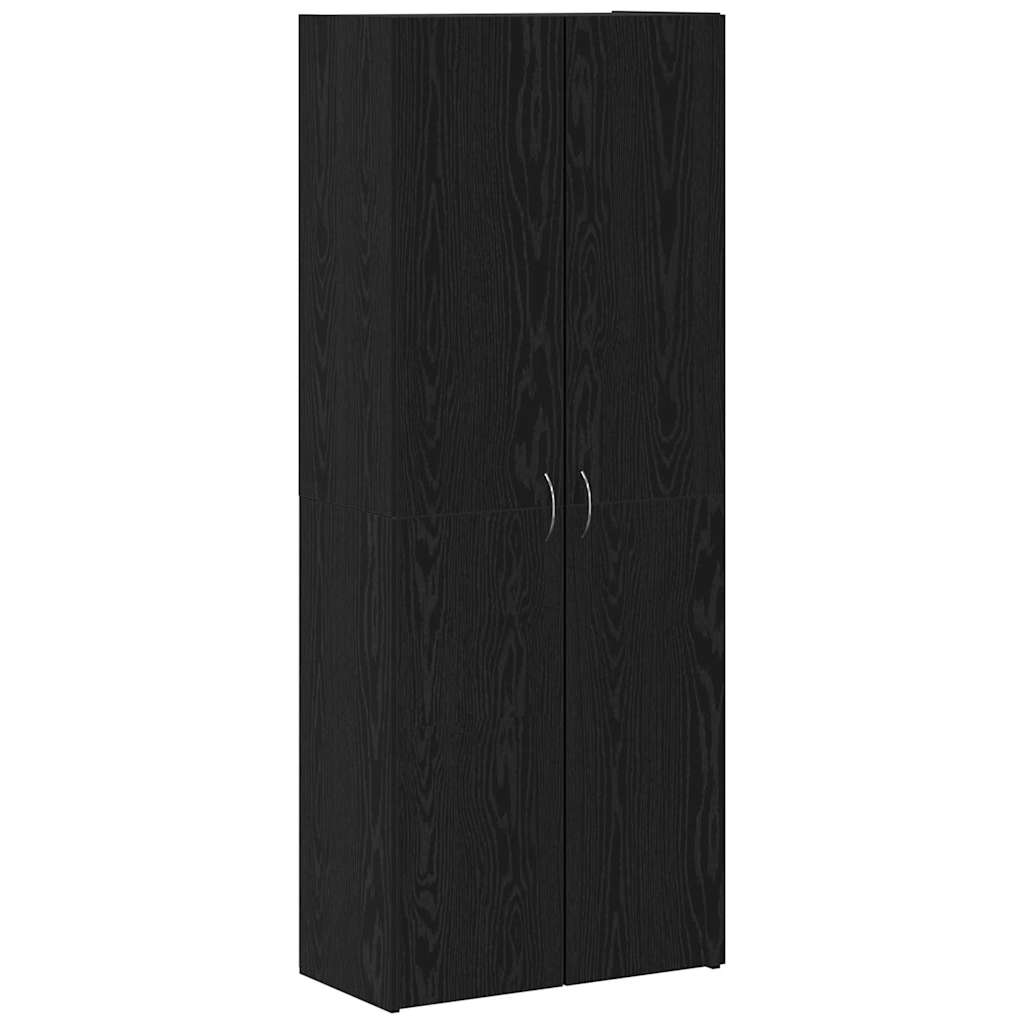 Kontorskab Sort eg 60 x 32 x 152,5 cm Konstrueret træ