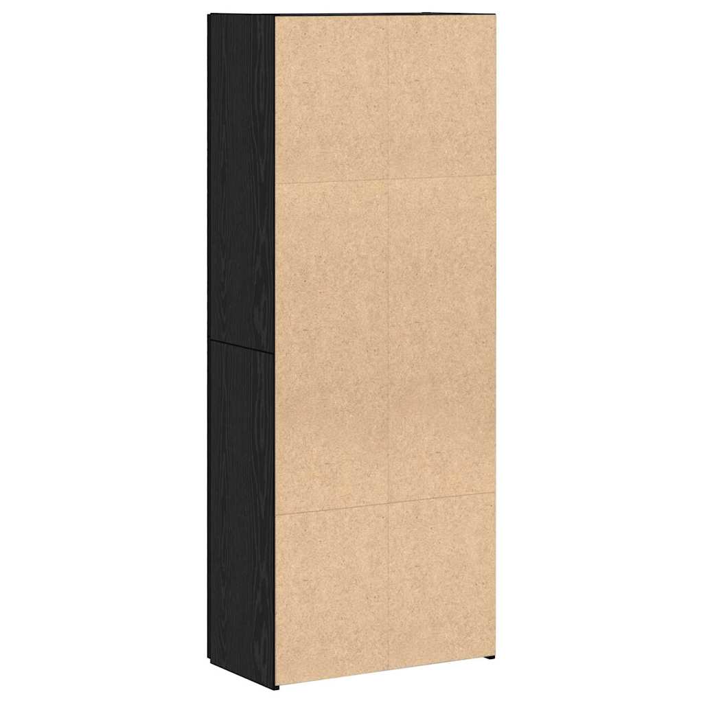 Kontorskab Sort eg 60 x 32 x 152,5 cm Konstrueret træ
