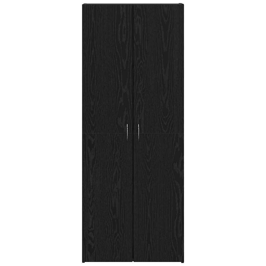 Kontorskab Sort eg 60 x 32 x 152,5 cm Konstrueret træ