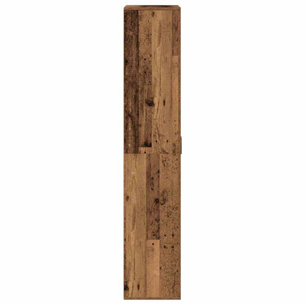 Højskab 80 x 35 x 180 cm Konstrueret træ Gammelt træ