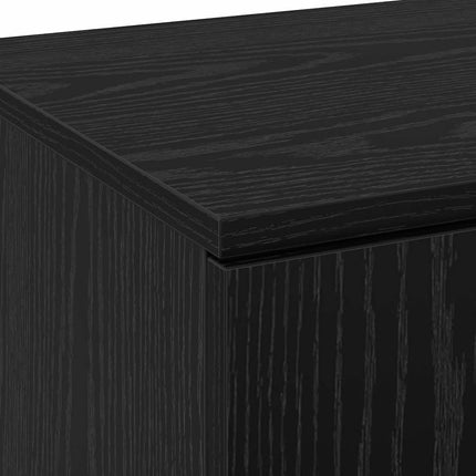 Højskab 80 x 35 x 180 cm Konstrueret træ Sort eg