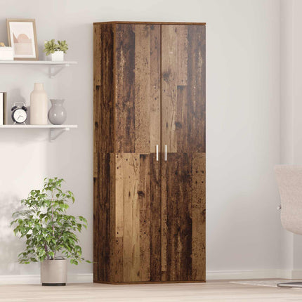 Highboard 70 x 33,5 x 180 cm Konstrueret træ Gammelt træ