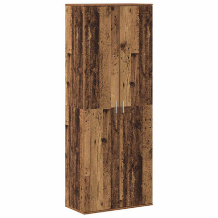 Highboard 70 x 33,5 x 180 cm Konstrueret træ Gammelt træ