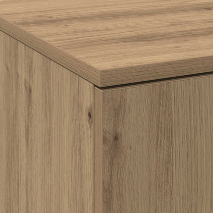 Highboard 70 x 33,5 x 180 cm Konstrueret træ Artisan Egetræ