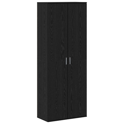 Highboard 70 x 33,5 x 180 cm Konstrueret træ Sort eg