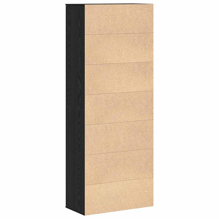 Highboard 70 x 33,5 x 180 cm Konstrueret træ Sort eg