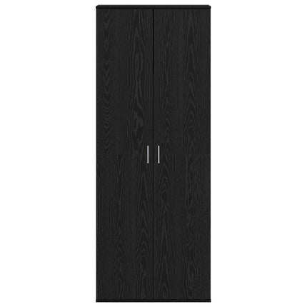 Highboard 70 x 33,5 x 180 cm Konstrueret træ Sort eg