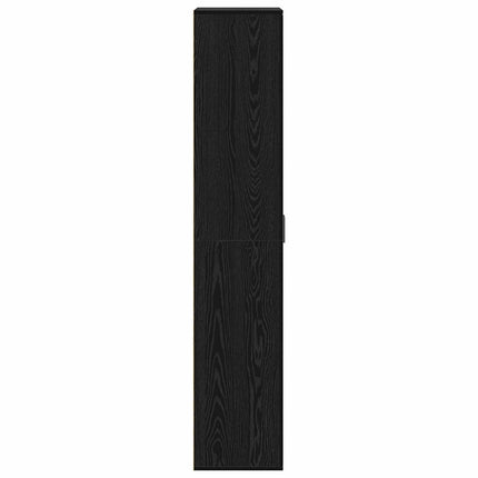 Highboard 70 x 33,5 x 180 cm Konstrueret træ Sort eg