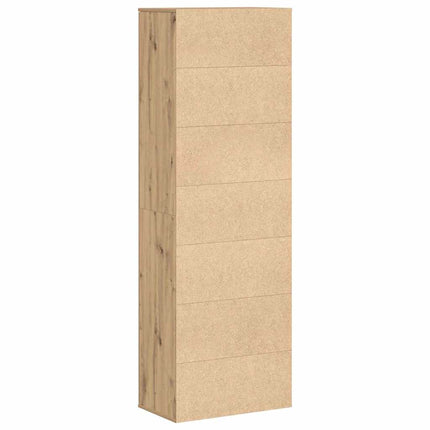 Highboard 60 x 35 x 180 cm Konstrueret træ artisan eg