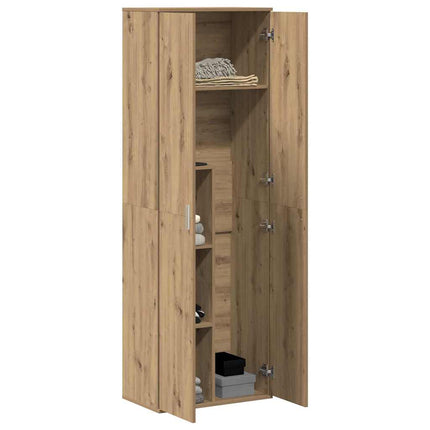Highboard 60 x 35 x 180 cm Konstrueret træ artisan eg