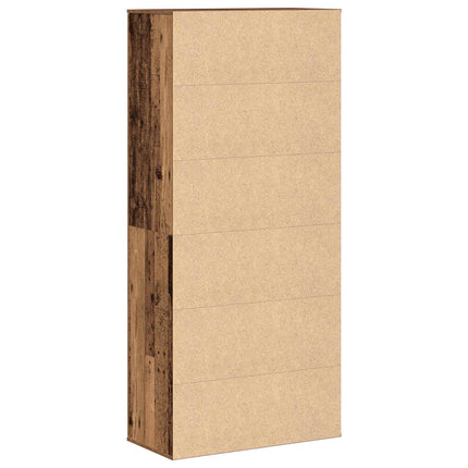 Højskab 80 x 39 x 178 cm Konstrueret træ Gammelt træ