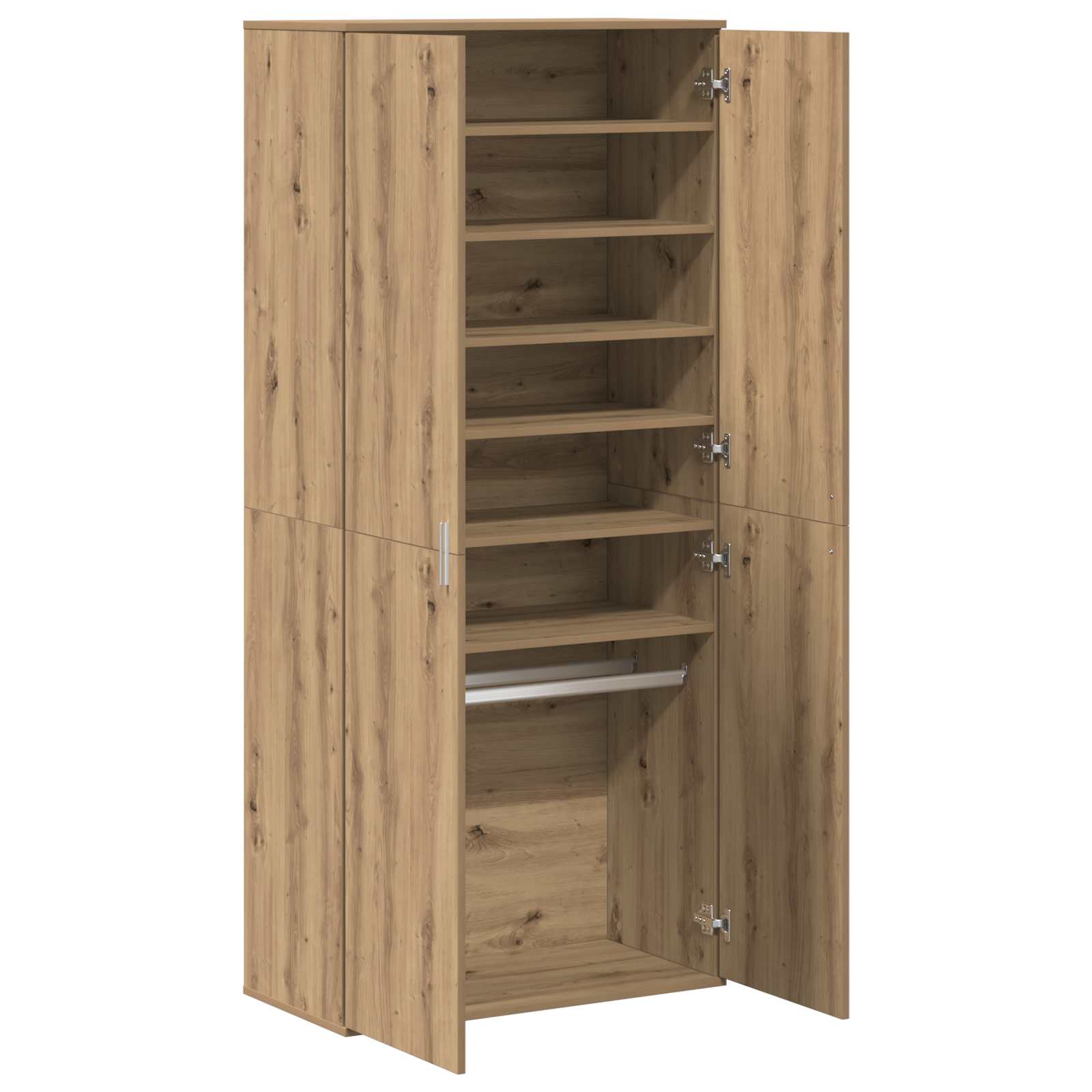 Højskab med hylde artisan eg 80 x 39 x 178 cm Konstrueret træ