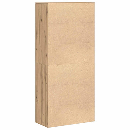 Highboard 80 x 39 x 178 cm Konstrueret træ Artisan-eg