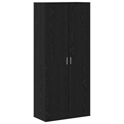 Highboard 80 x 39 x 178 cm Konstrueret træ Sort eg