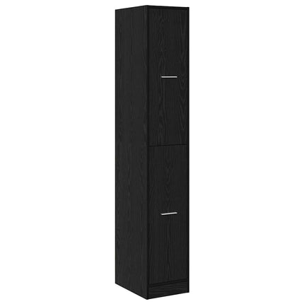 Apoteker Skab mønster mønster 30 x 41 x 174,5 cm Sort eg
