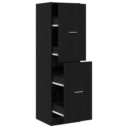 Apoteker Skab mønster mønster 40 x 41 x 144,5 cm Sort eg