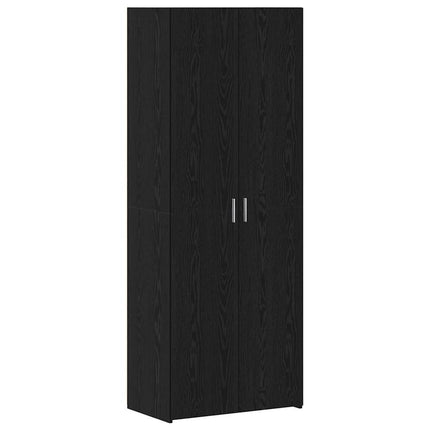 Opbevaringsskab 2 stk. Sort eg 70 x 42,5 x 185 cm