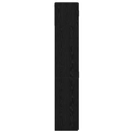 Opbevaringsskab 2 stk. Sort eg 70 x 42,5 x 185 cm