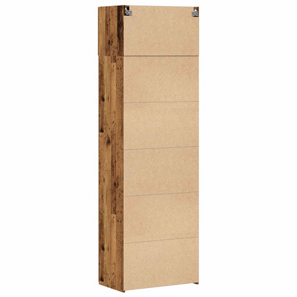 Opbevaringsskab 2 pcs Gammelt træ 70 x 42,5 x 225 cm