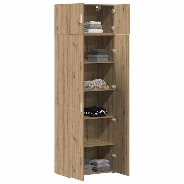Opbevaringsskab 2 pcs Artisan Egetræ 70 x 42,5 x 225 cm
