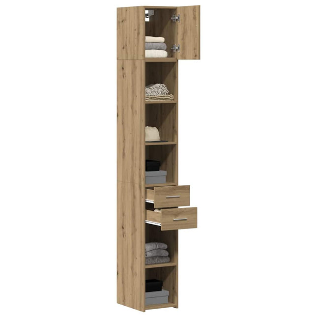 Opbevaringsskab 2 pcs Artisan Egetræ 30 x 42,5 x 225 cm