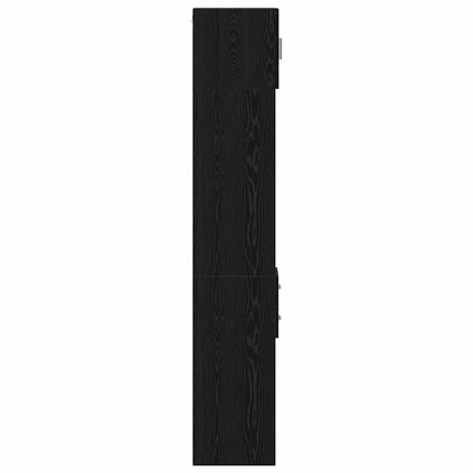 Opbevaringsskab 2 stk. Sort eg 30 x 42,5 x 225 cm