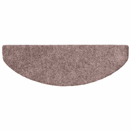 trappemåtter selvklæbende 20 stk. 65x21x4 cm lys brune halvrund store