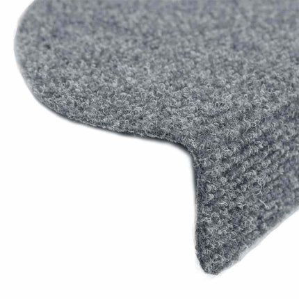 trappemåtter selvklæbende 20 stk. 65x21x4 cm lysegrå halvrunde store
