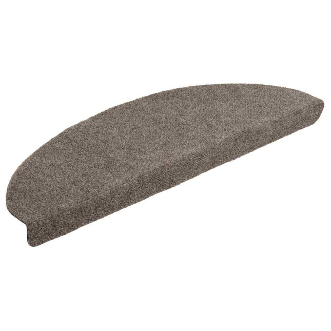 trappemåtter selvklæbende 20 stk. 65x21x4 cm beige halvrunde store