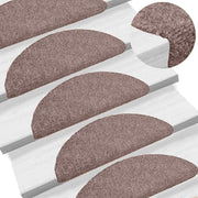 trappemåtter selvklæbende 30 stk. 65x21x4 cm lys brune halvrund store