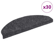 trappemåtter selvklæbende 30 stk. 65x21x4 cm mørkegrå halvrunde store